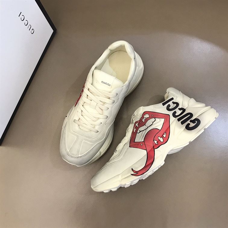 GUCCI RHYTON SNEAKER WITH MOUTH PRINT - GCC016