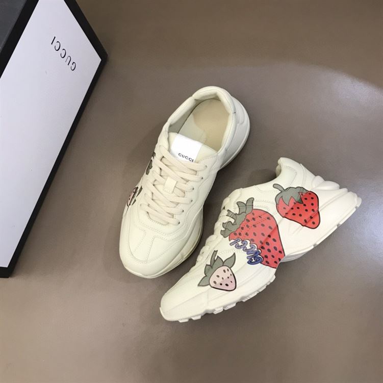 GUCCI RHYTON STRAWBERRY SNEAKERS - GCC018
