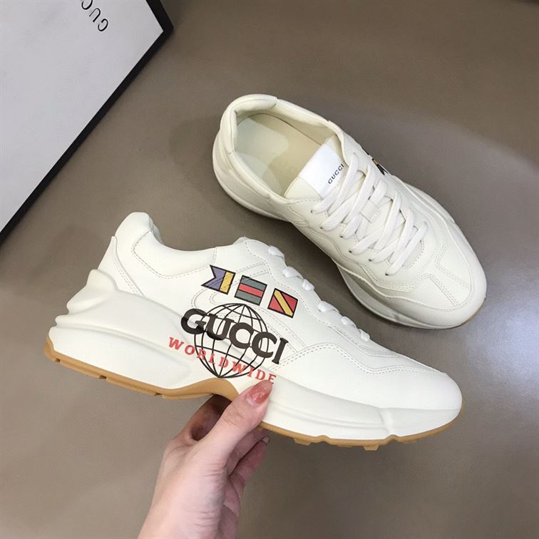 GUCCI RHYTON "WORLDWIDE" FLAG-PRINTED SNEAKER - GCC010