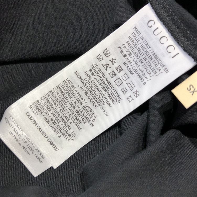 GUCCI ROUND GG PRINT COTTON T-SHIRT - GGS039