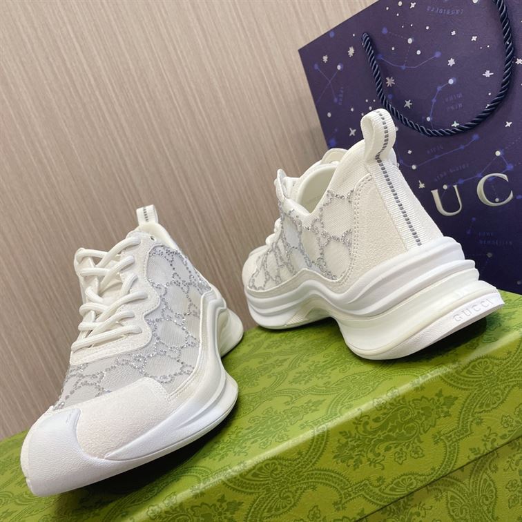 GUCCI RUN GG CRYSTAL SNEAKER - GCC014