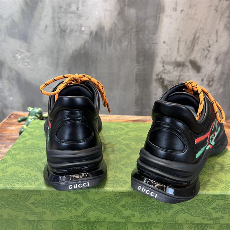 GUCCI RUN SIDE-STRIPE SNEAKERS - GCC095
