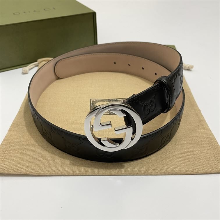GUCCI SIGNATURE LEATHER BELT - GB007