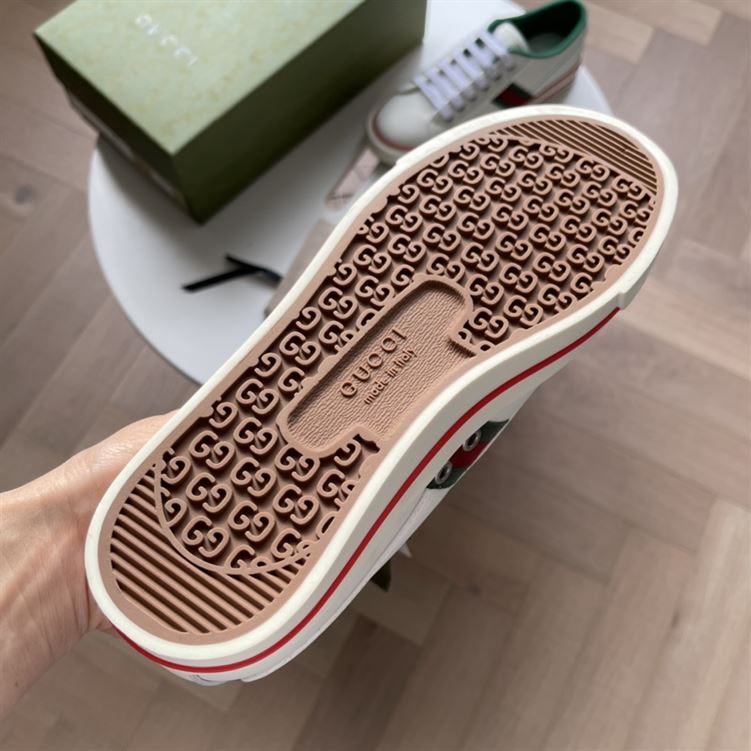 GUCCI TENNIS 1977 SNEAKER IN WHITE LEATHER - GCC060