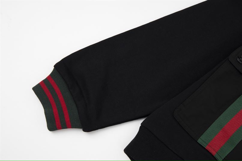 GUCCI WEB STRIPE COTTON JERSEY JACKET - GCJ023