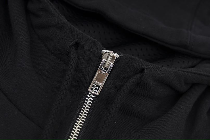 GUCCI WEB STRIPE COTTON JERSEY JACKET IN BLACK - GCJ027