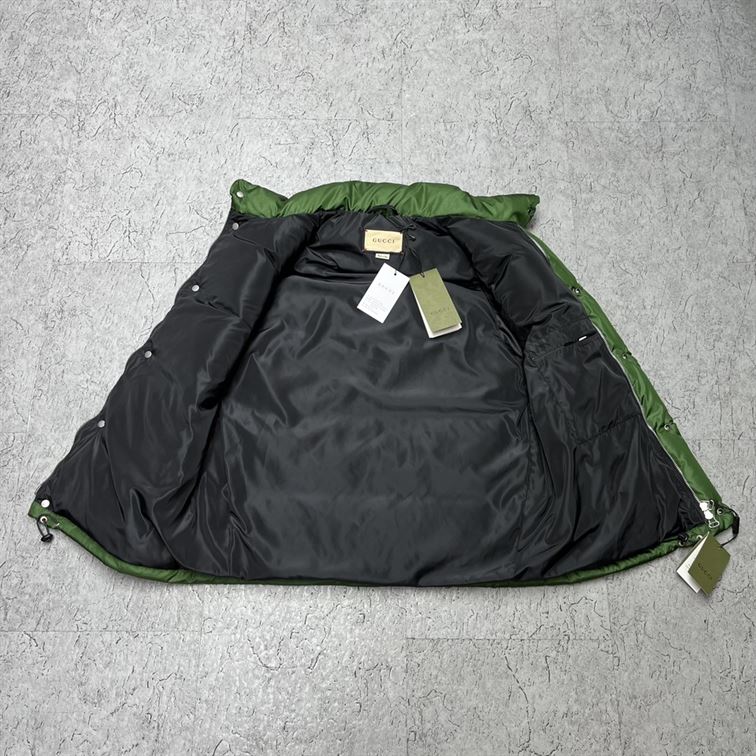 GUCCI WEB STRIPE PADDED DOWN GILET - GCJ026