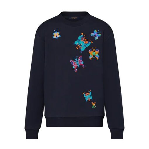 LOUIS VUITTON BUTTERFLIES CREWNECK SWEATSHIRT - LVH039