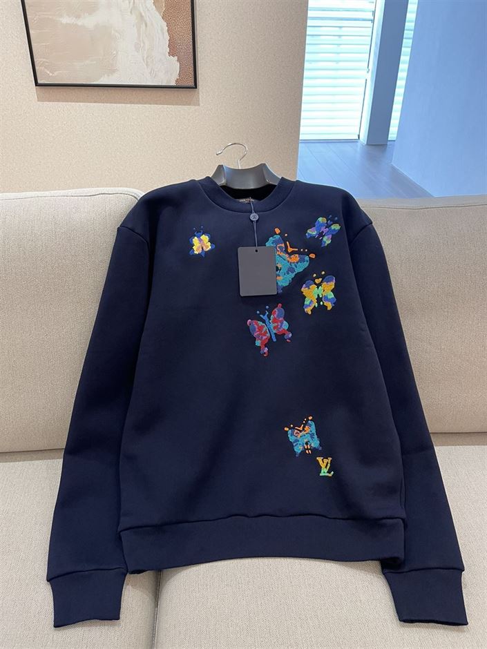 LOUIS VUITTON BUTTERFLIES CREWNECK SWEATSHIRT - LVH039