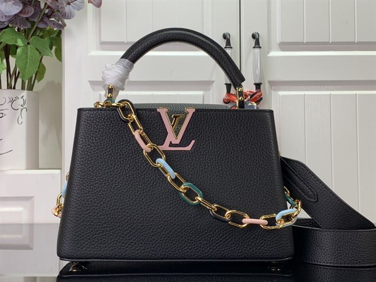LOUIS VUITTON CAPUCINES BB BLACK