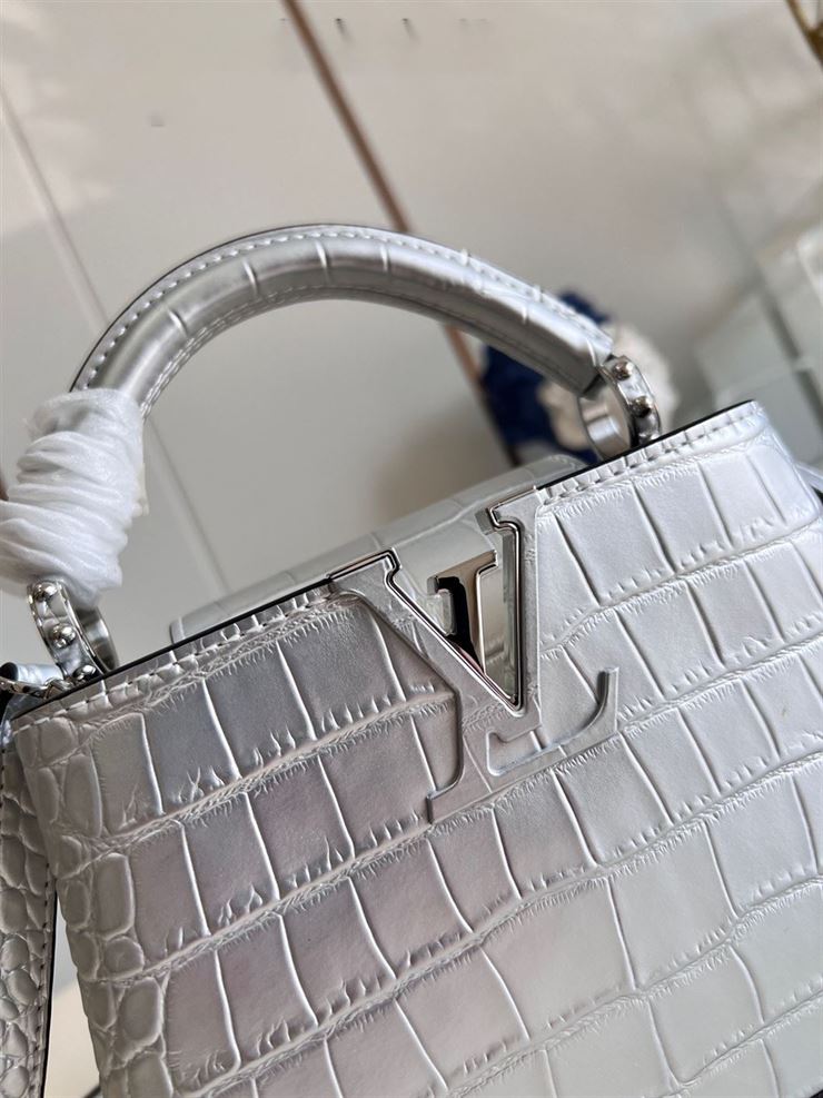 LOUIS VUITTON CAPUCINES MINI Silver