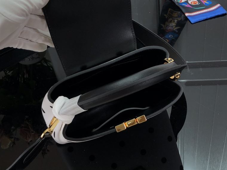 LOUIS VUITTON CAPUCINES MINI White and Black