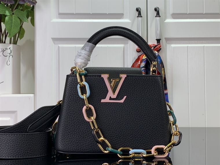LOUIS VUITTON CAPUCINES MINI BLACK