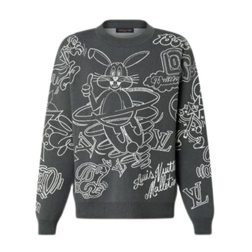 LOUIS VUITTON CREW NECK PULLOVERS MONOGRAM SWEATERS - LVH032