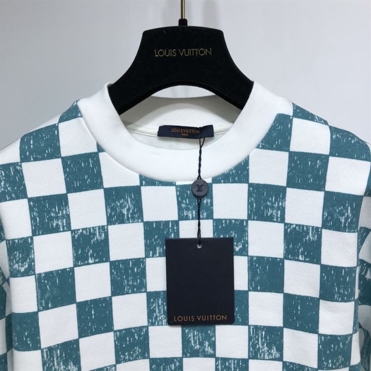 LOUIS VUITTON DAMIER PRINTED CREWNECK - LVH014