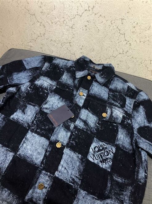 LOUIS VUITTON DAMIER SALT PRINT SHORT SLEEVE SHIRT - LVTS060