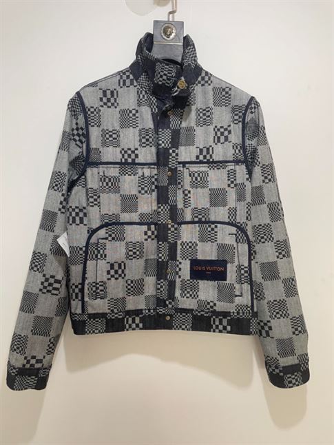 LOUIS VUITTON DISTORTED DAMIER DENIM JACKET - LVC039