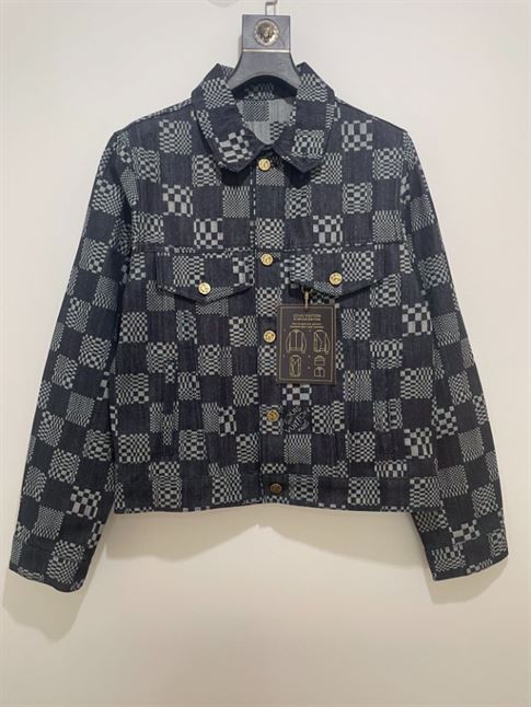 LOUIS VUITTON DISTORTED DAMIER DENIM JACKET - LVC039
