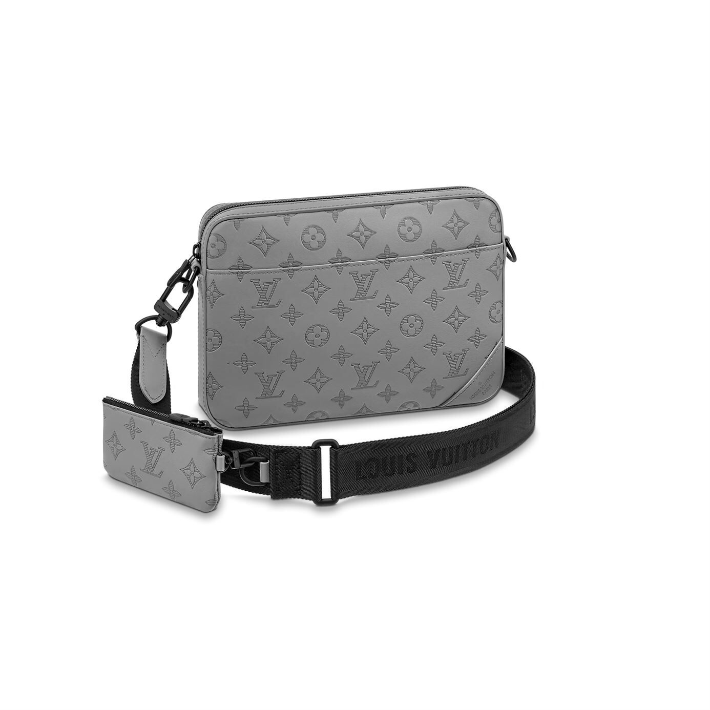 LOUIS VUITTON DUO MESSENGER BAG IN ANTHRACITE GREY - LVB002