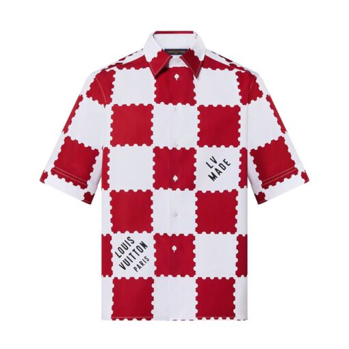 LOUIS VUITTON GIANT DAMIER SHIRT GARNET RED - LVTS024