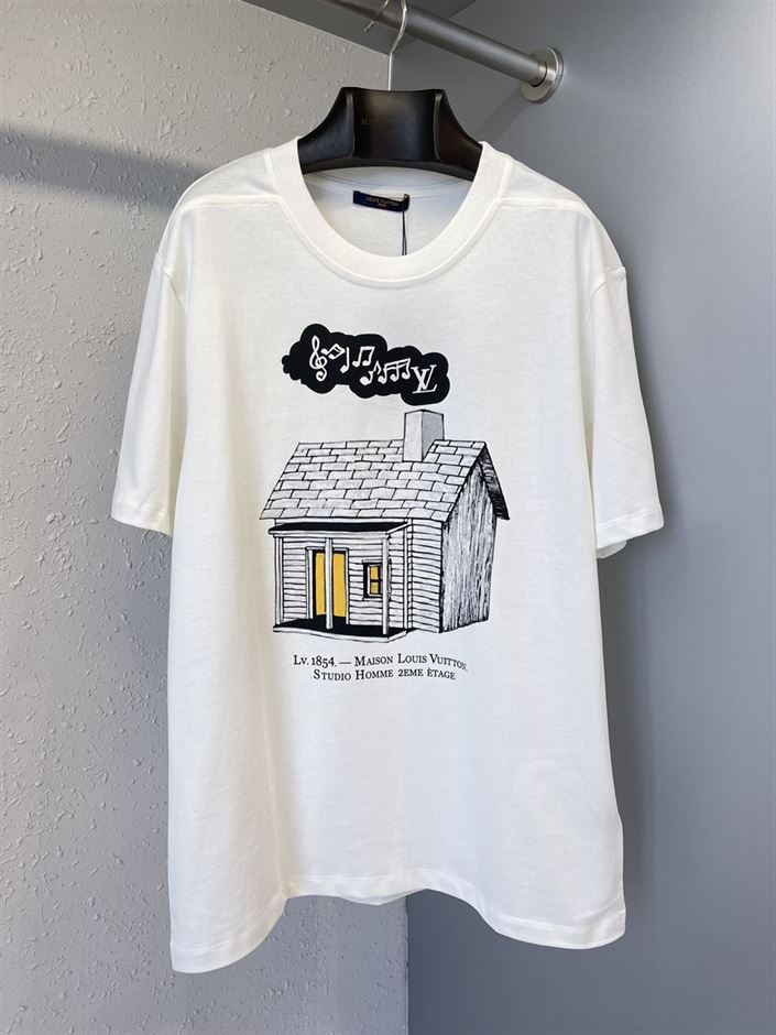LOUIS VUITTON HOUSE PRINTED T-SHIRT - LVTS043