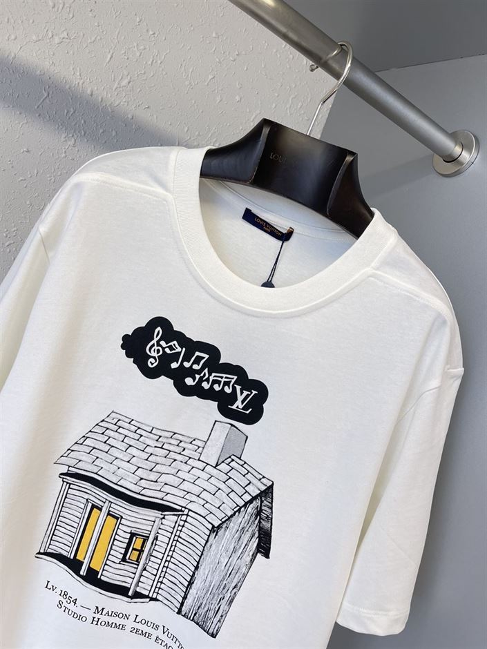 LOUIS VUITTON HOUSE PRINTED T-SHIRT - LVTS043