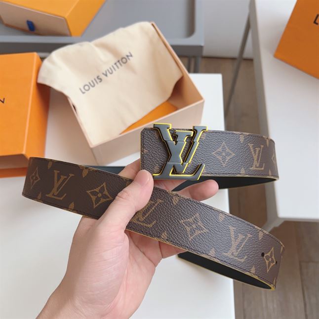 LOUIS VUITTON INITIALES 40MM REVERSIBLE MONOGRAM MACASSAR CANVAS - LBE061