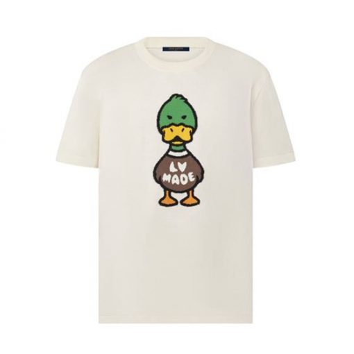 LOUIS VUITTON INTARSIA JACQUARD DUCK CREWNECK - LVTS005
