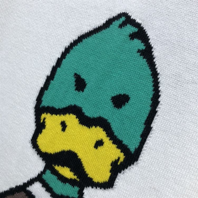 LOUIS VUITTON INTARSIA JACQUARD DUCK CREWNECK - LVTS005