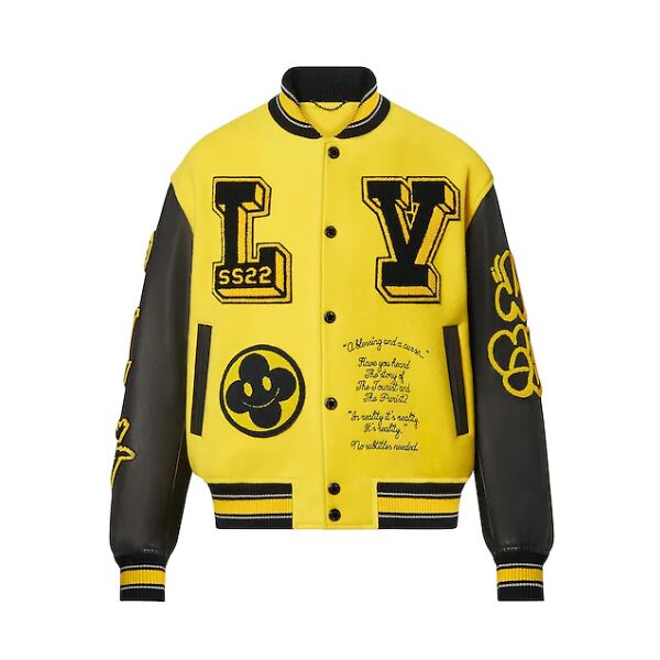 LOUIS VUITTON LEATHER EMBROIDERED VARSITY - LVC004