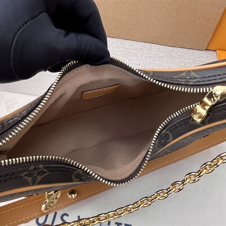 LOUIS VUITTON LOOP HANDBAG MONOGRAM BROWN