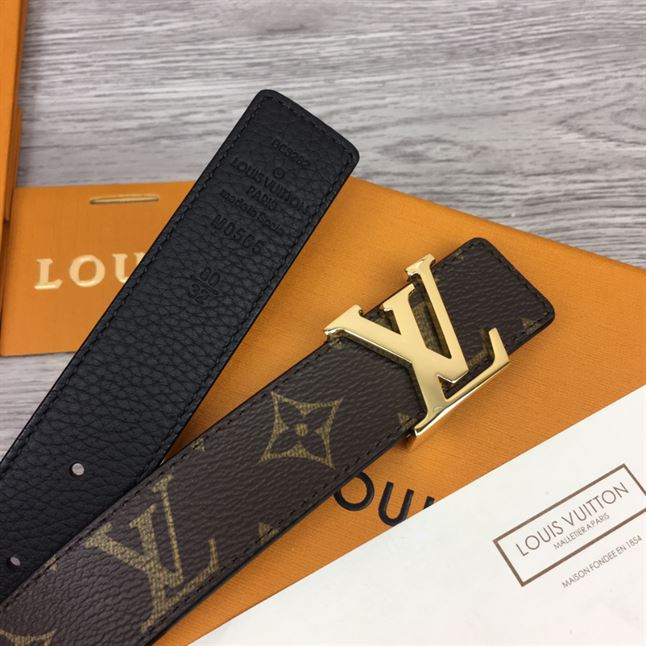 LOUIS VUITTON LV INITIALES 30MM REVERSIBLE BELT MONOGAM - LBE082