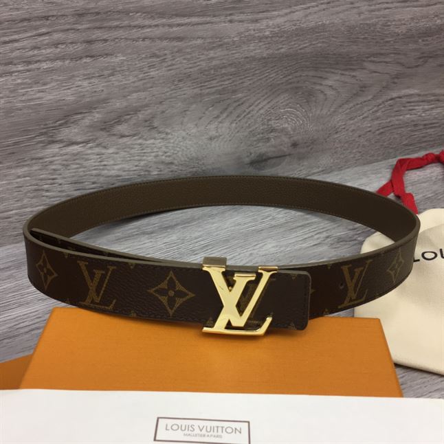 LOUIS VUITTON LV INITIALES 30MM REVERSIBLE BELT MONOGAM - LBE084