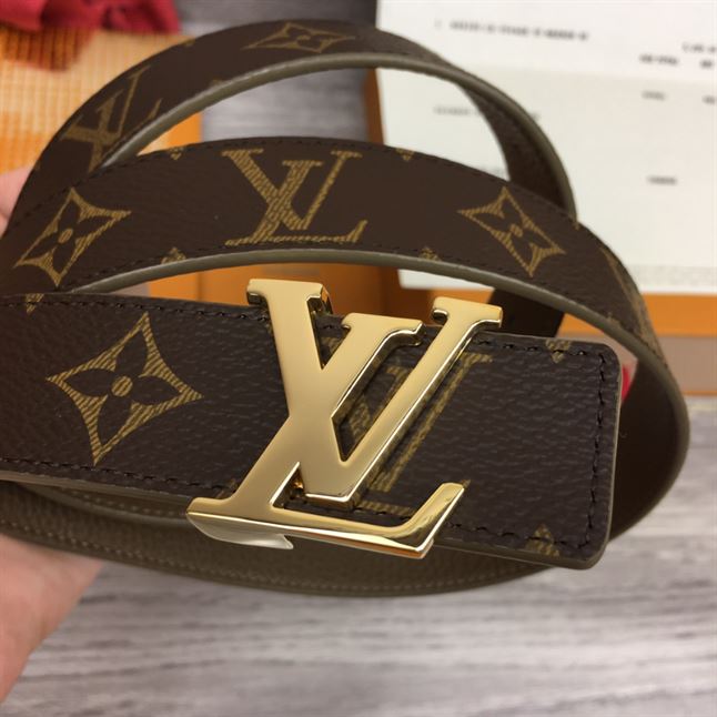 LOUIS VUITTON LV INITIALES 30MM REVERSIBLE BELT MONOGAM - LBE084