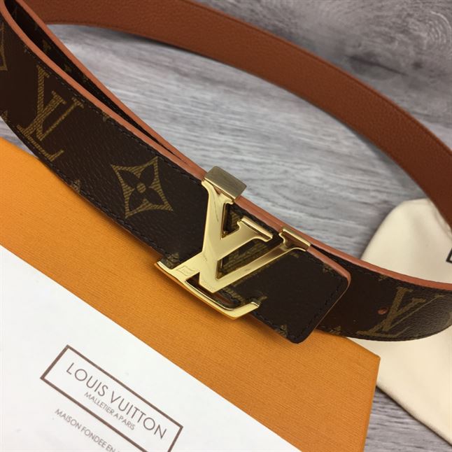 LOUIS VUITTON LV INITIALES 30MM REVERSIBLE BELT MONOGAM - LBE085