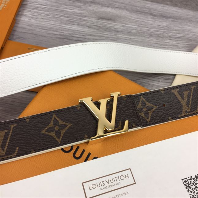 LOUIS VUITTON LV INITIALES 30MM REVERSIBLE BELT MONOGAM - LBE087