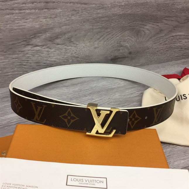 LOUIS VUITTON LV INITIALES 30MM REVERSIBLE BELT MONOGAM - LBE087
