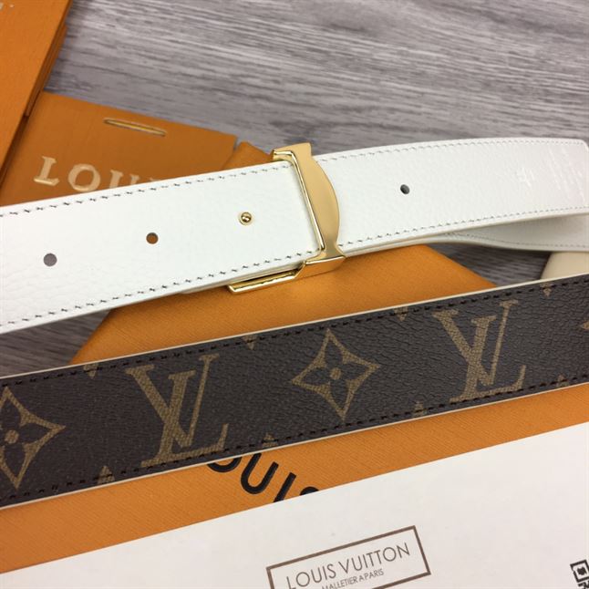 LOUIS VUITTON LV INITIALES 30MM REVERSIBLE BELT MONOGAM - LBE087