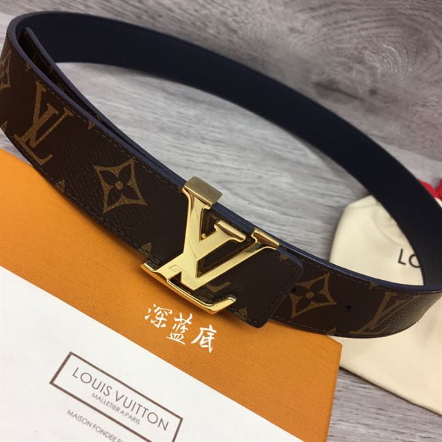 LOUIS VUITTON LV INITIALES 30MM REVERSIBLE BELT MONOGAM - LBE089