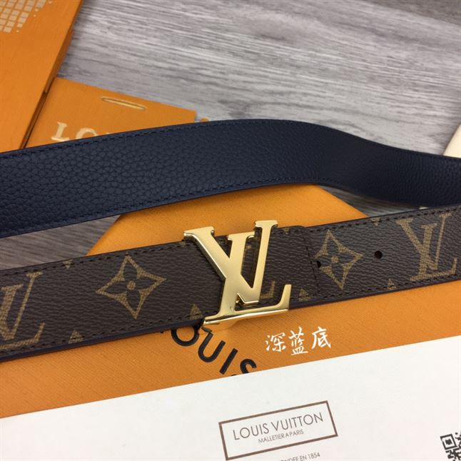 LOUIS VUITTON LV INITIALES 30MM REVERSIBLE BELT MONOGAM - LBE089