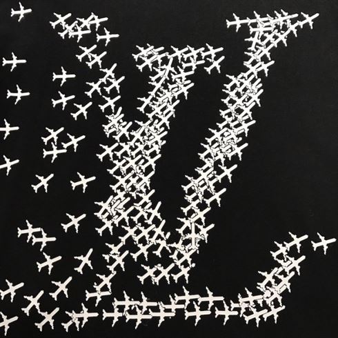 LOUIS VUITTON LV PLANES PRINTED T-SHIRT BLACK - LVTS029