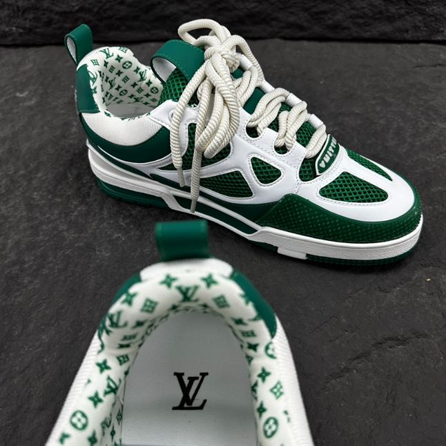 LOUIS VUITTON LV SKATE SNEAKER GREEN WHITE - LVS167