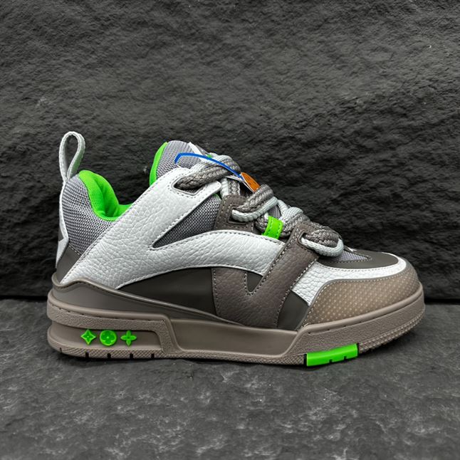 LOUIS VUITTON LV SKATE SNEAKER GREY GREEN - LVS168
