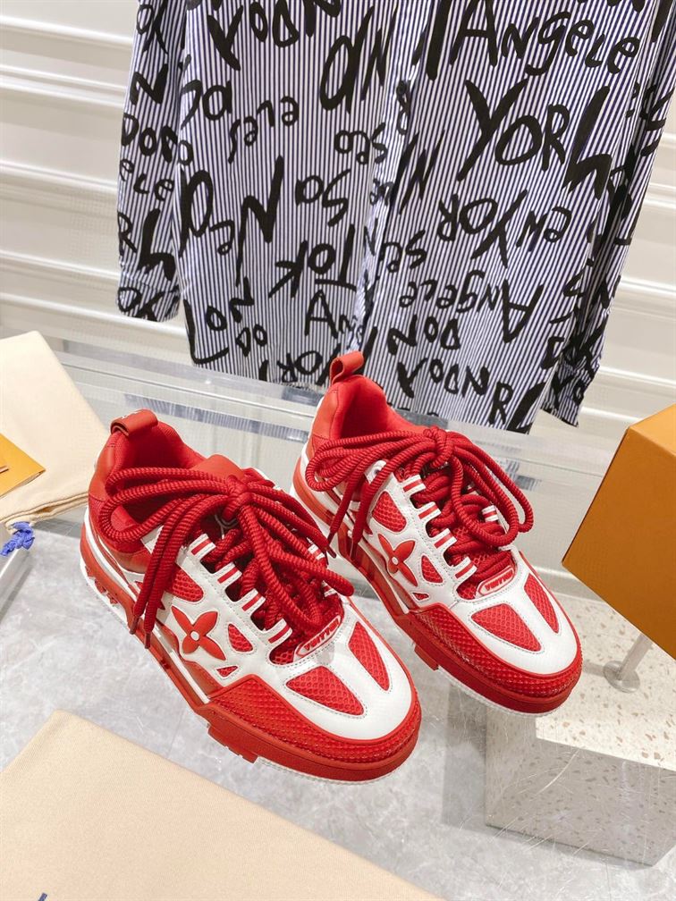 LOUIS VUITTON LV SKATE SNEAKER IN RED - LVS147