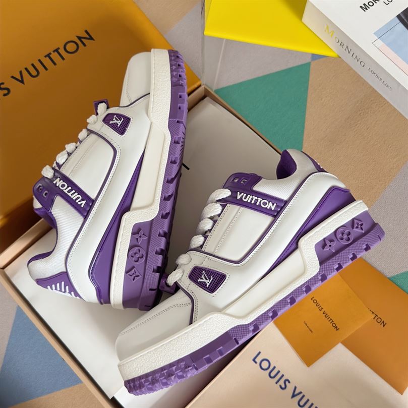 LOUIS VUITTON LV TRAINER MAXI SNEAKER VIOLET - LVS199