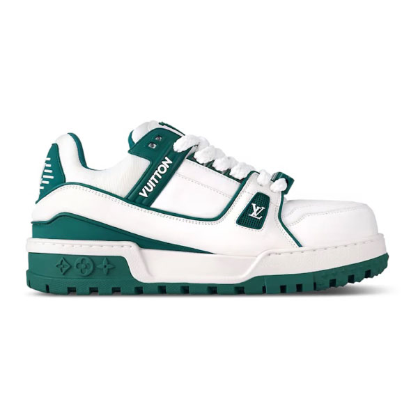 LOUIS VUITTON LV TRAINER MAXI SNEAKER WHITE GREEN - LVS191