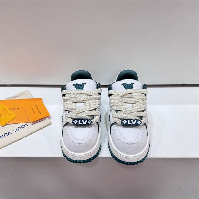 LOUIS VUITTON LV TRAINER MAXI SNEAKER WHITE GREEN - LVS191