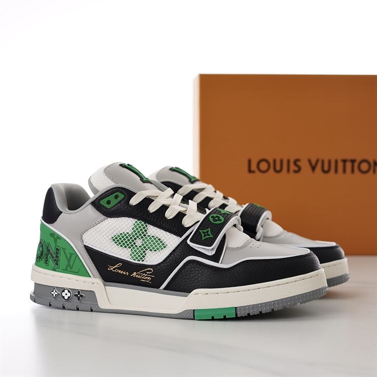 LOUIS VUITTON LV TRAINER SNEAKER GREEN - LVS181