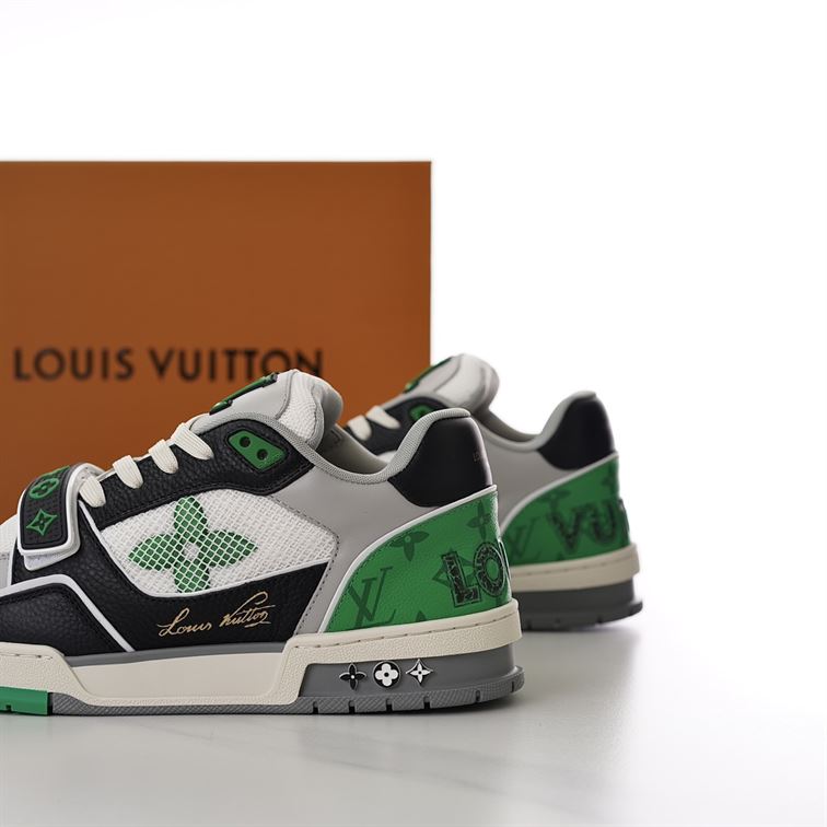 LOUIS VUITTON LV TRAINER SNEAKER GREEN - LVS181