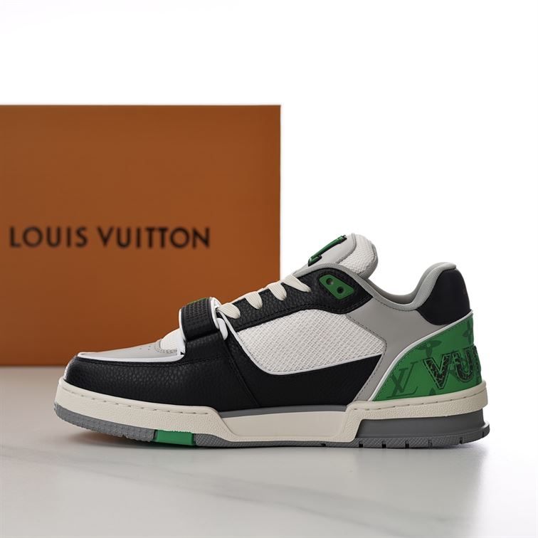 LOUIS VUITTON LV TRAINER SNEAKER GREEN - LVS181